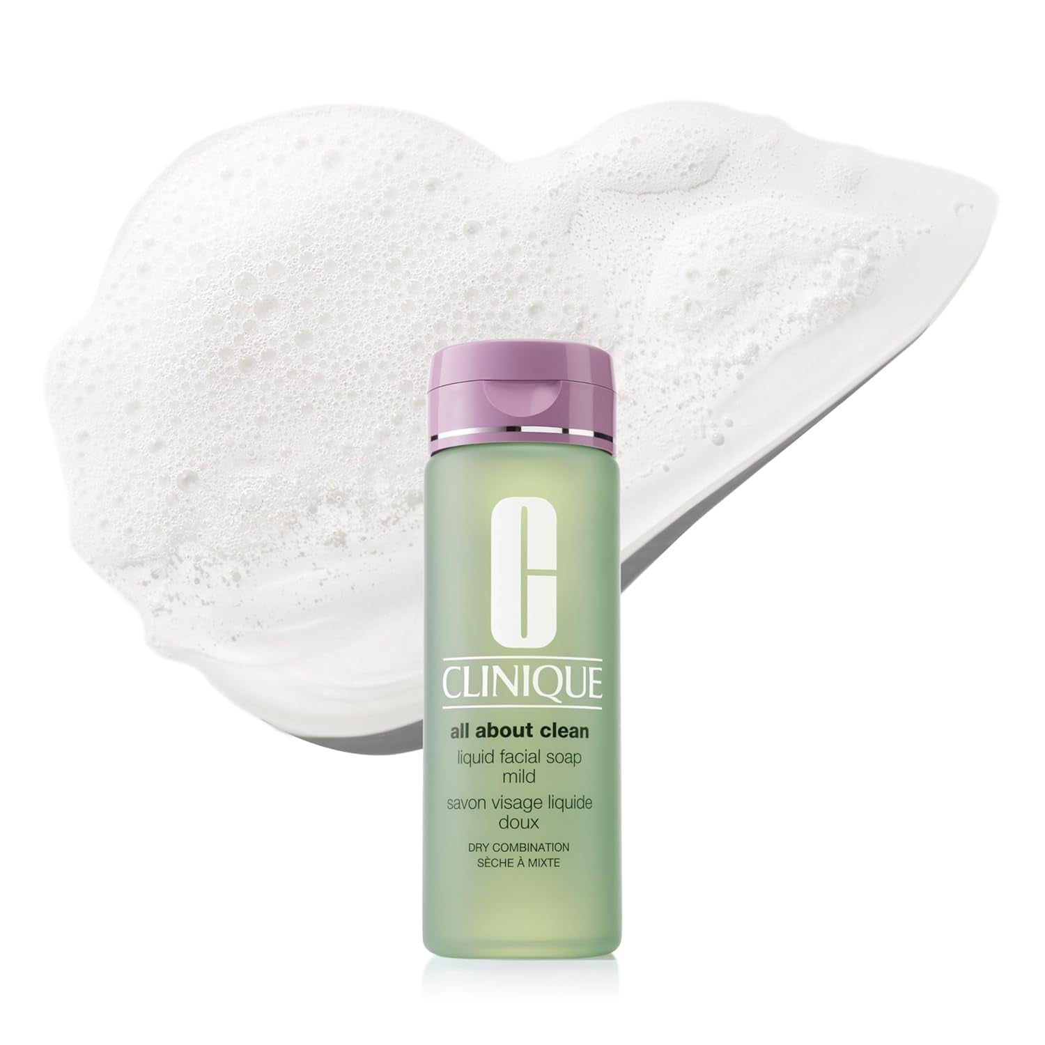 All about Clean Liquid Gentle Facial Cleanser Soap for Dry Combination Skin Types, Mild